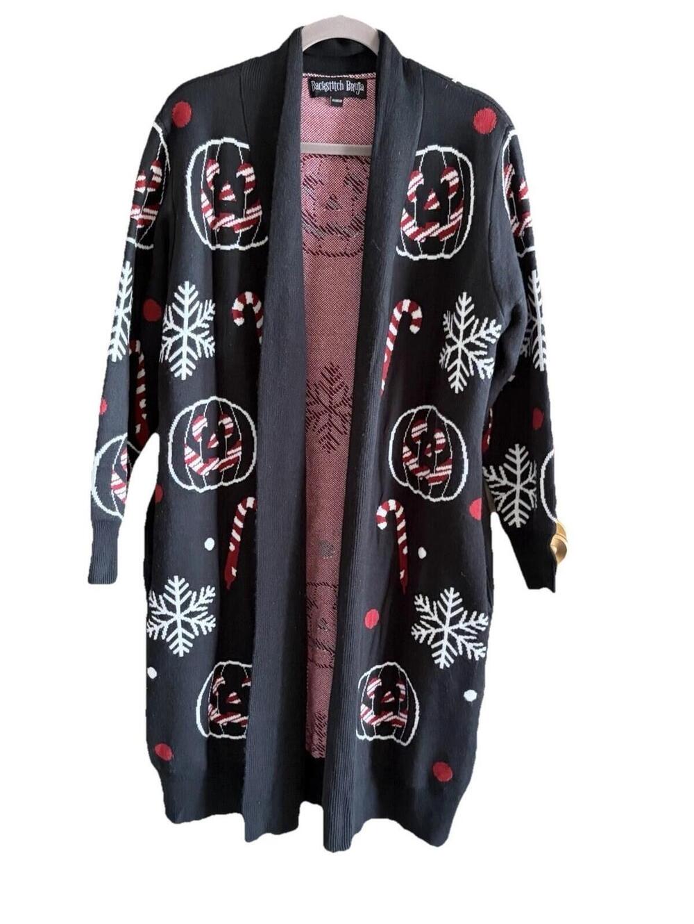 Backstitch Bruja Hexmas Cardigan Regular M/L Side Pockets Acrylic Knit